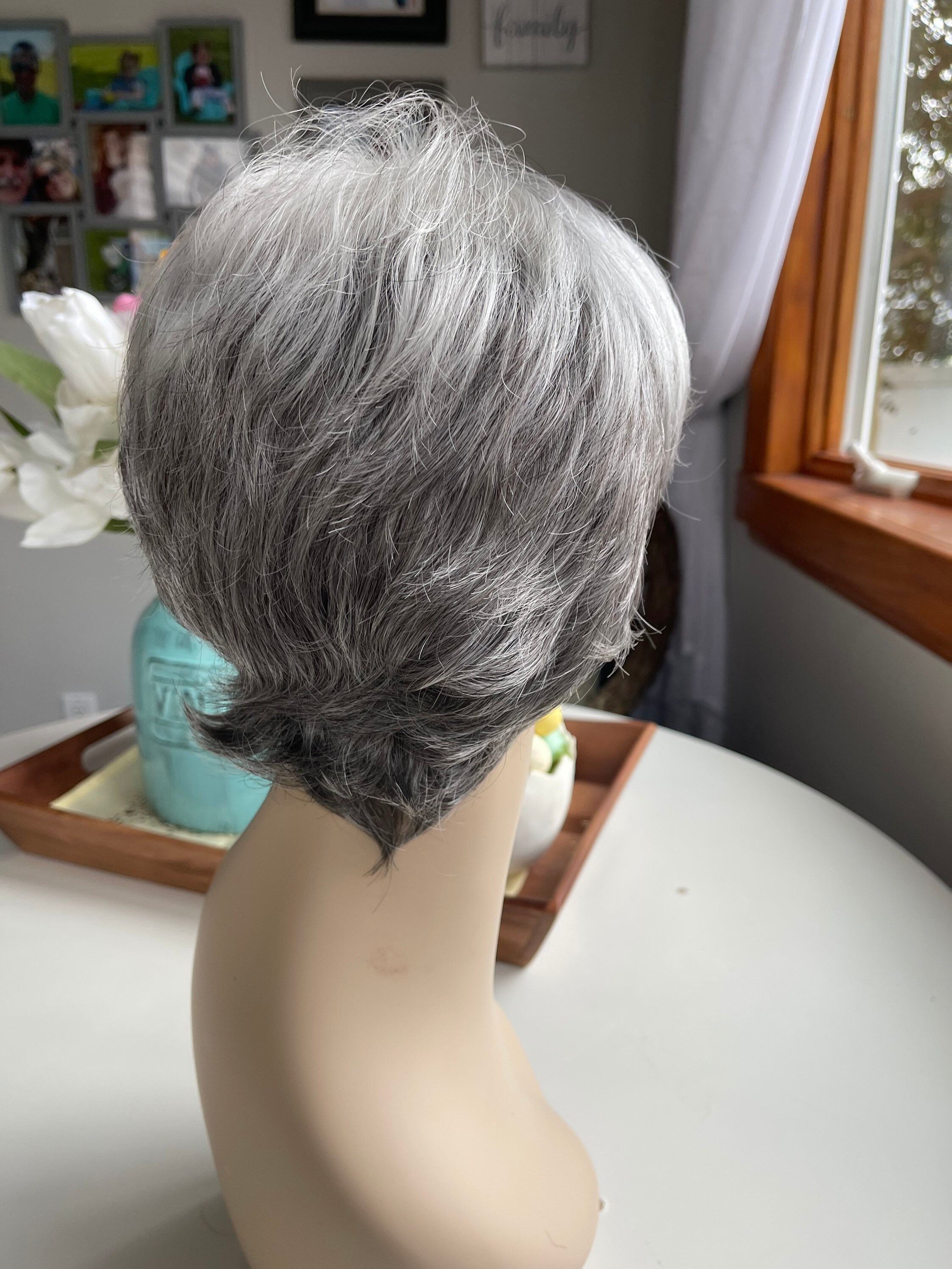 Laney White Wig Gray Golden Girls Wig White Wig Short Salt and Etsy