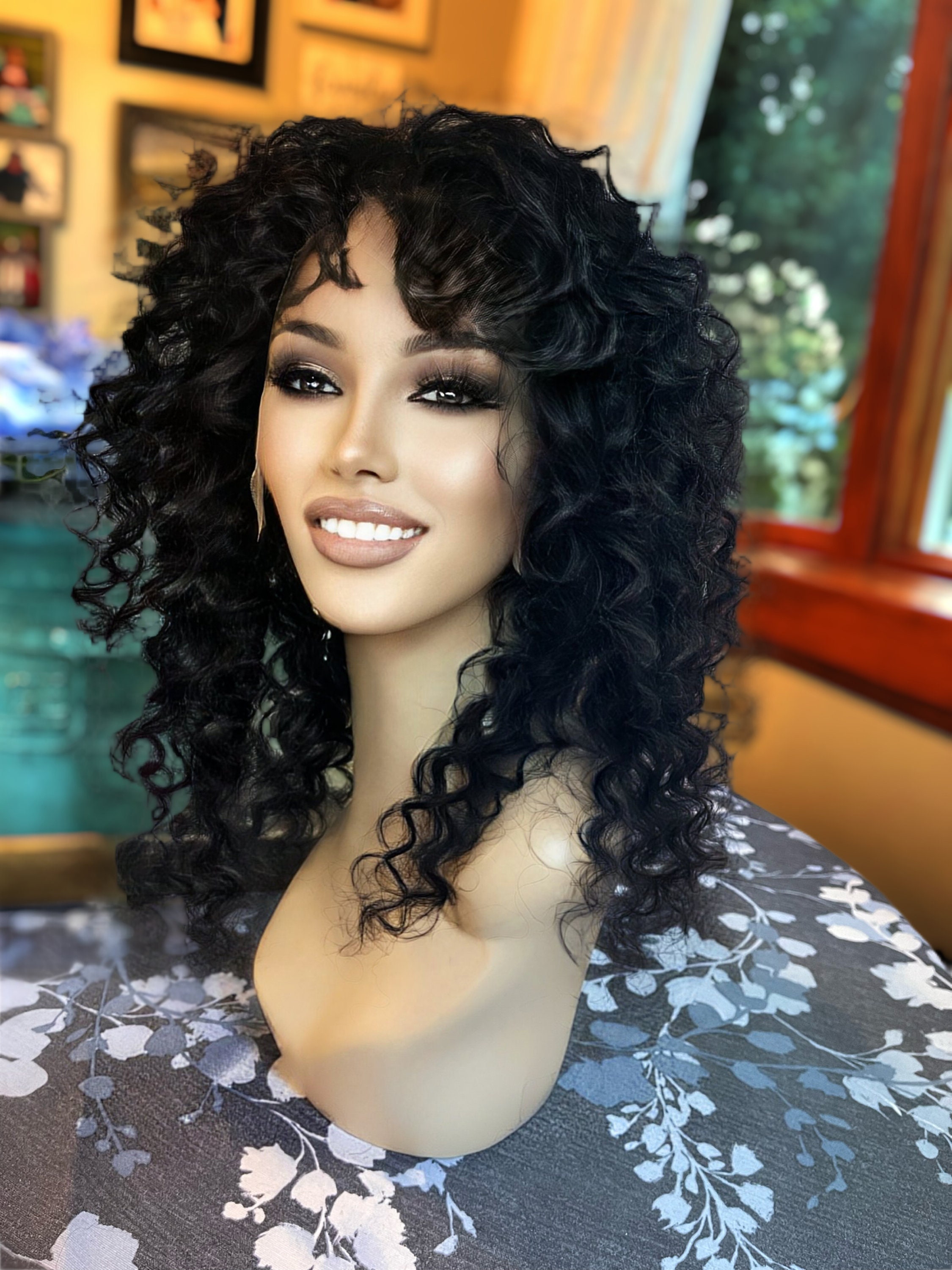 Curly Black Hair Spiral Wigs Sensationnel Curls Kinks Co Glueless