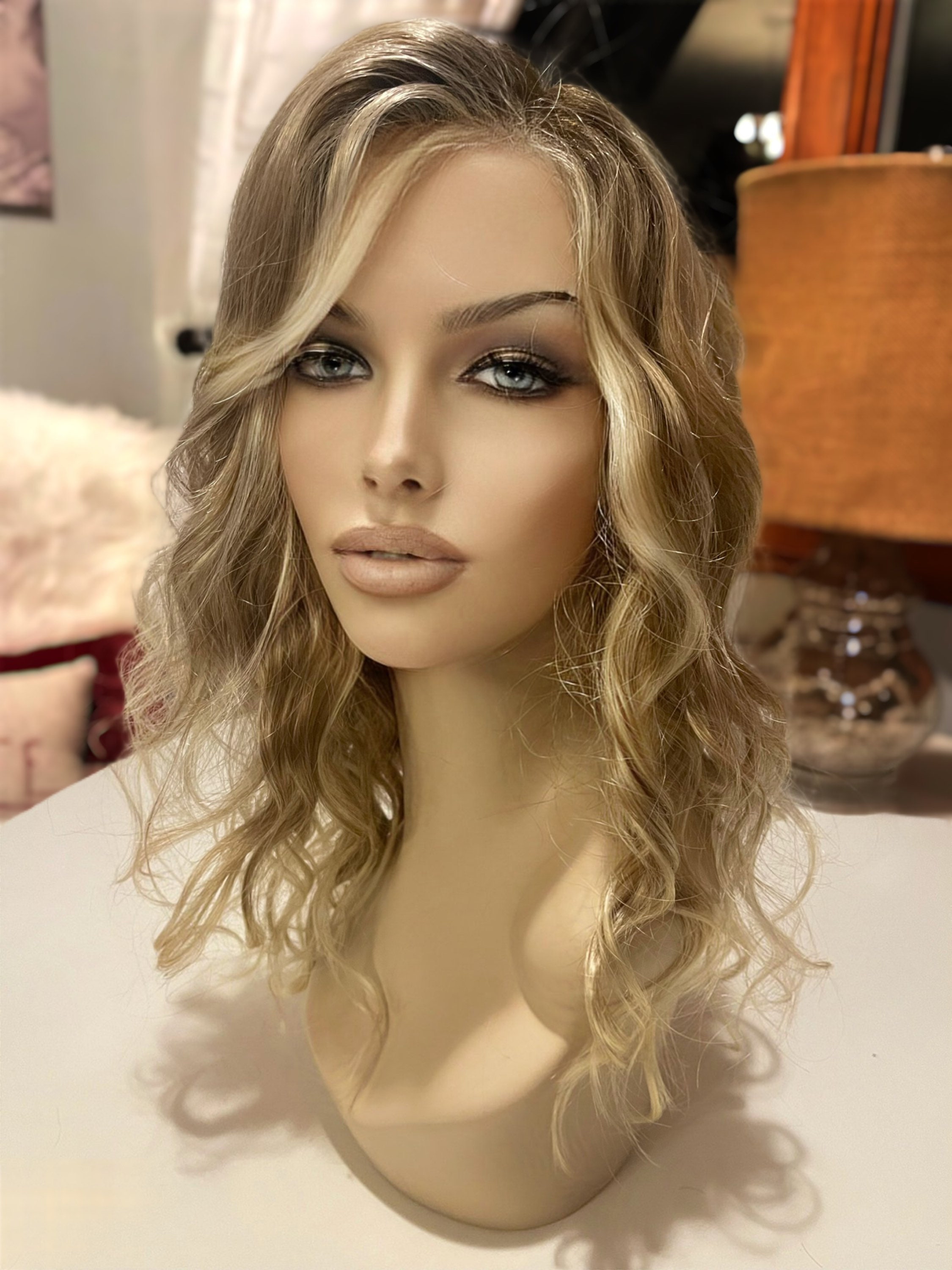 Sarah Jon Renau Wig Custom Blonde Rooted 100 Hand Tied Cap Etsy