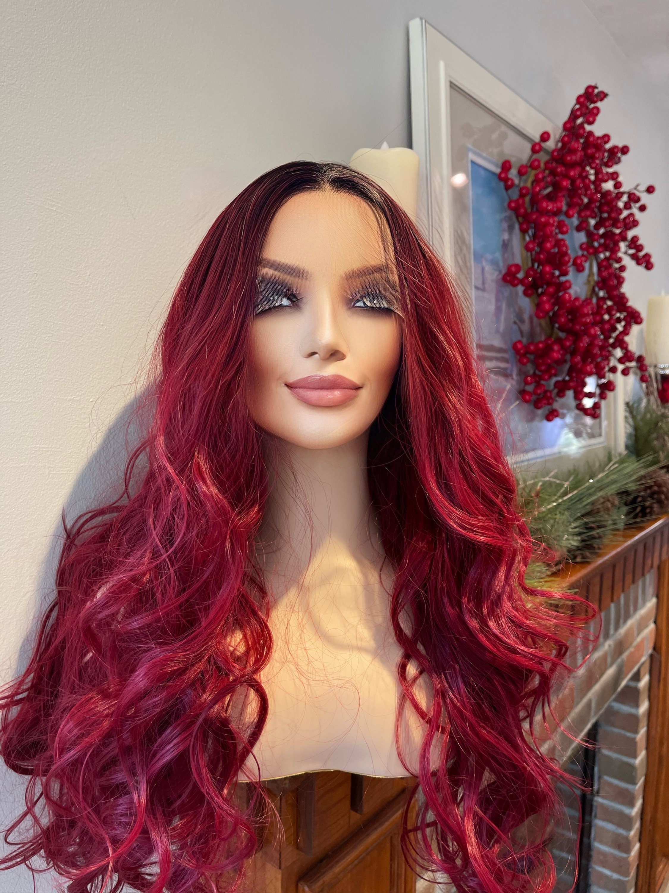 Red 2024 hair wig