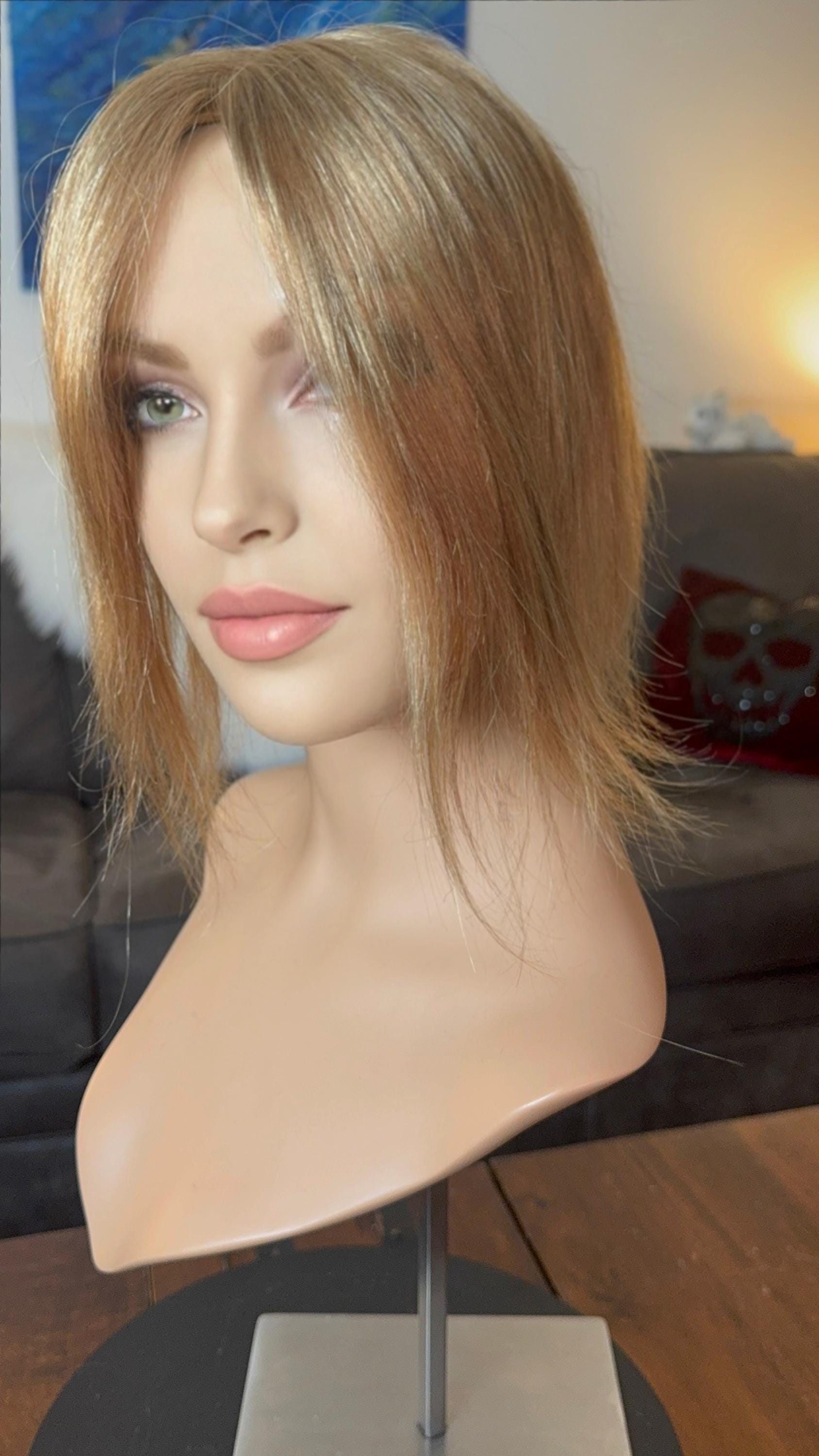 Parrucca Castana Ondulata Donna - Vegaoo - Foto 11