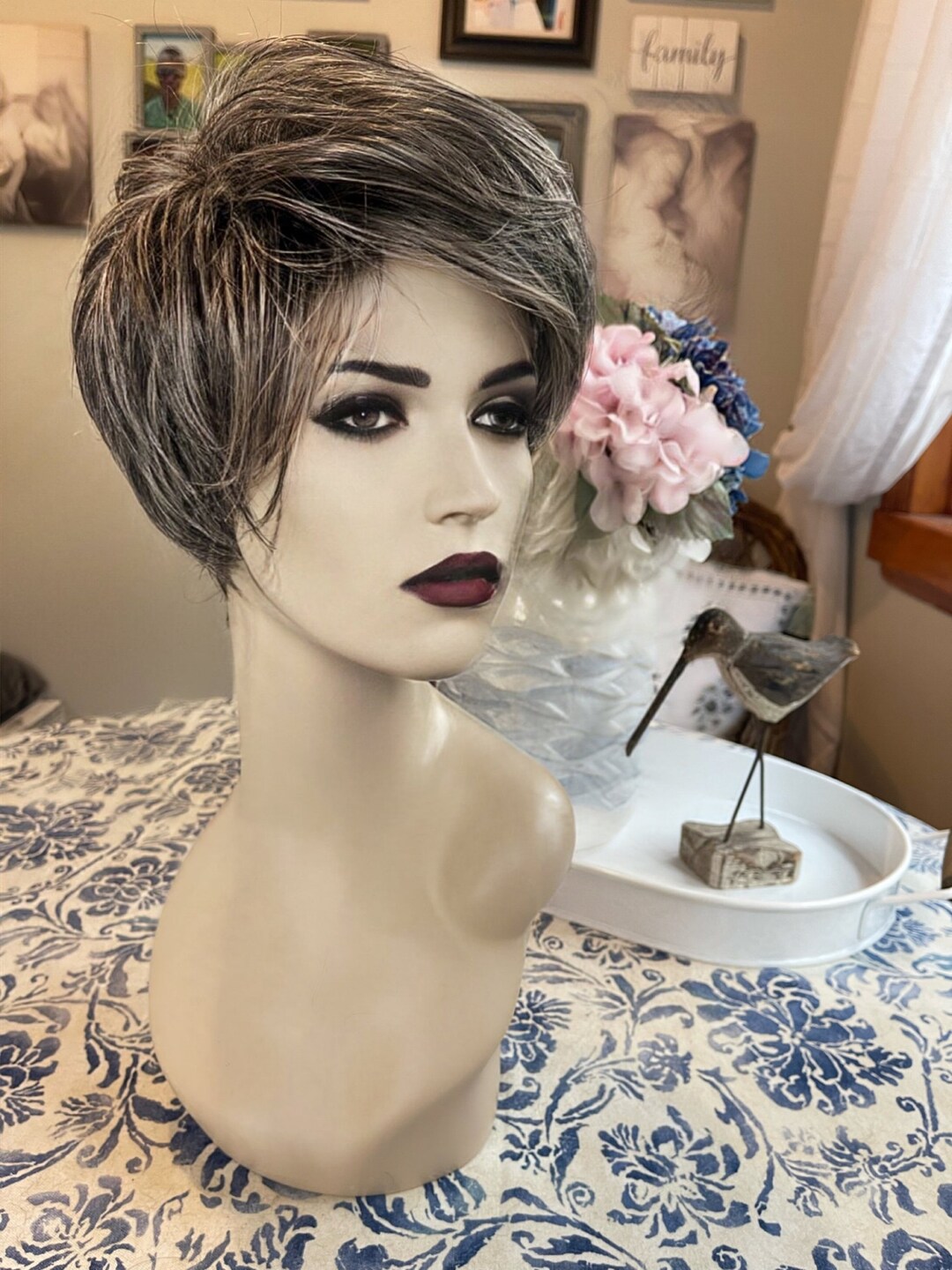 Sunny White Wig Gray Golden Girls Wig White Wig Short Salt and Etsy