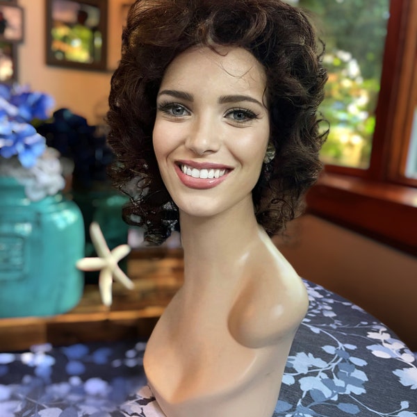 Brown With Gray Highlights Wigs - Etsy