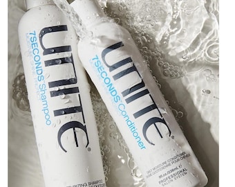 Shampoo und Conditioner Bundle vereinen 7 Sekunden Plus Es wirkt in der Perückenhexe