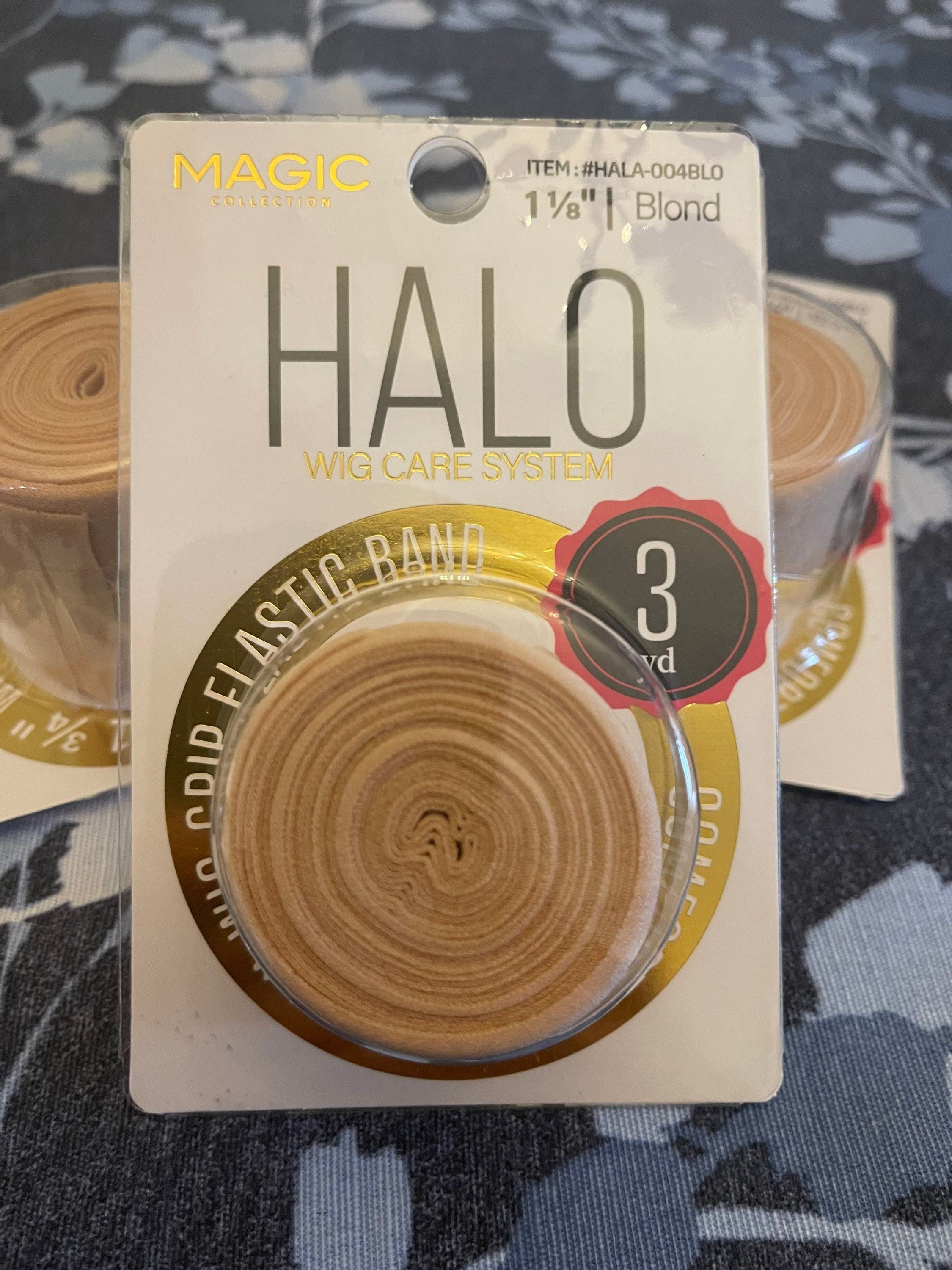 Magic Collection - Halo Transparent Silicone Wig Grip Band Black