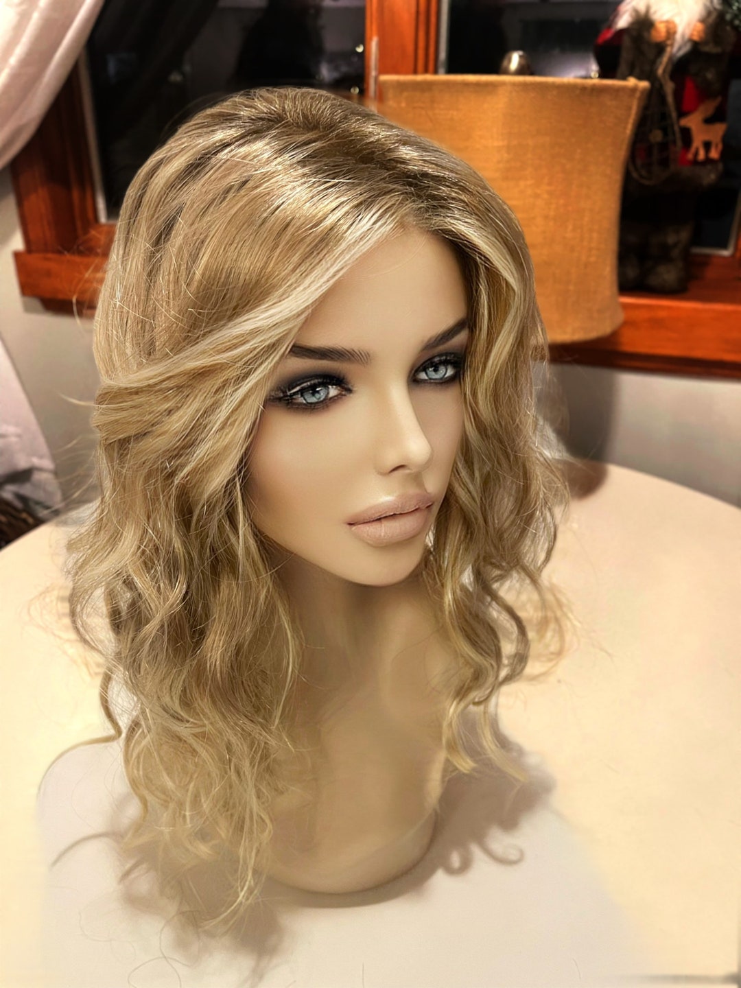 Sarah Jon Renau Wig Custom Blonde Rooted 100 Hand Tied Cap Premium Wig