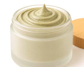 Crema desodorante de arcilla verde / Desodorante natural / Sin aluminio / Protección diaria suave / No deja manchas blancas