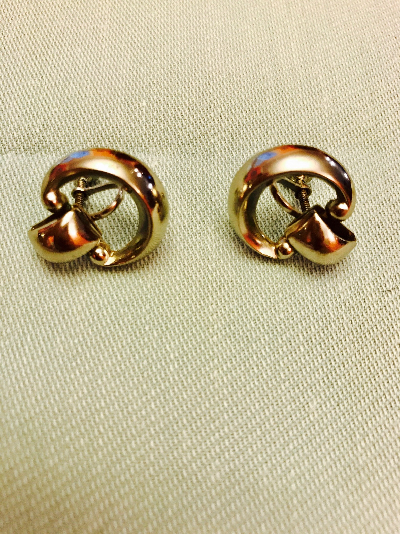 Vintage Clasp Earring set of 3 pairs Etsy