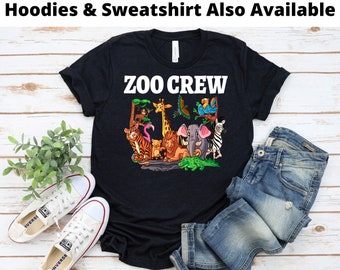 Zoo Crew Animal T-Shirt, Family Matching Safari Shirt