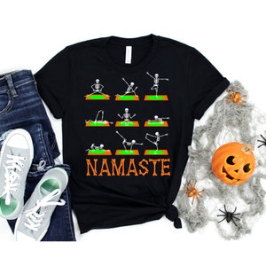 Funny Skeleton Yoga Shirt, Yoga Halloween Shirt, Namaste TShirt, Yoga Skeleton Shirt, Halloween Skeleton Shirt, Skeleton Shirt Yoga, Yogi