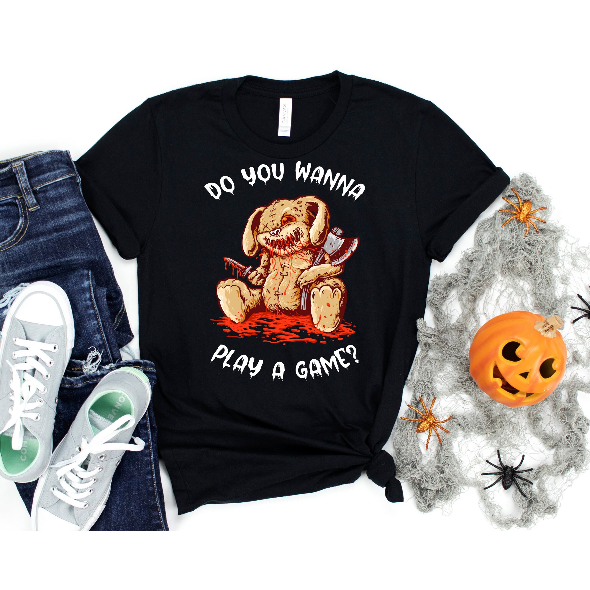 Creepy Bear Shirt Halloween T Shirt Bloody Shirt Evil Teddy Etsy