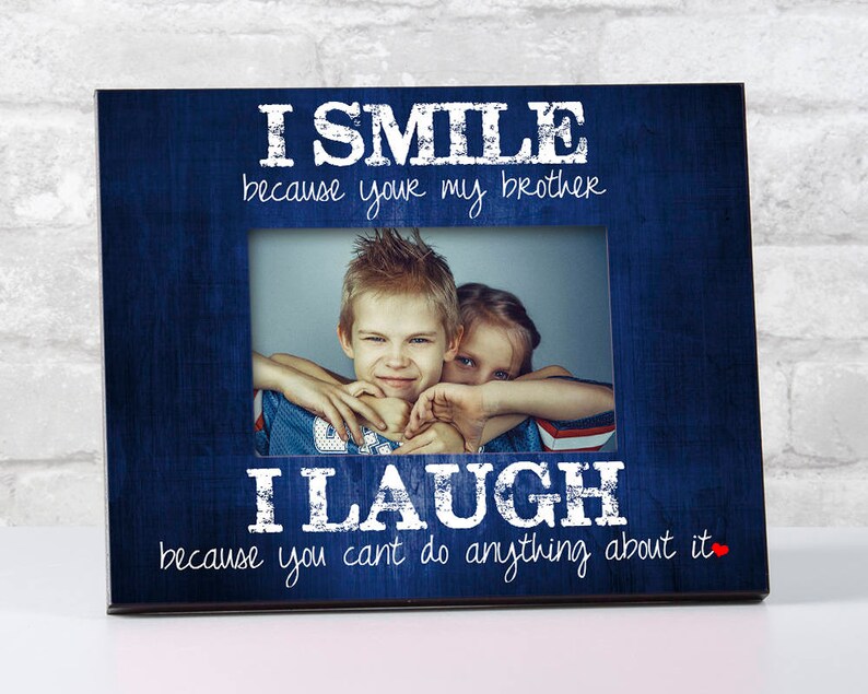 Brother Gift For From Siblings Picture Frame Image 0