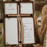 Custom Trinity Braid for Unity Ceremony, Personalized Wedding Rustic ...
