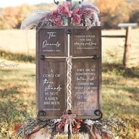 Custom Trinity Braid for Unity Ceremony, Personalized Wedding Rustic ...