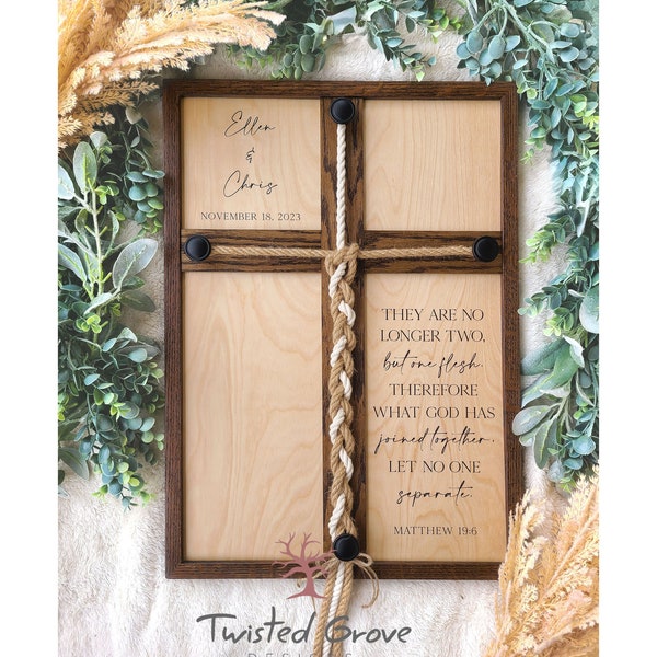 Unity Ceremony Braid | What God joined together | Cord of Three Strands | Wedding ceremony accessories  Established sign | Anniversary gift