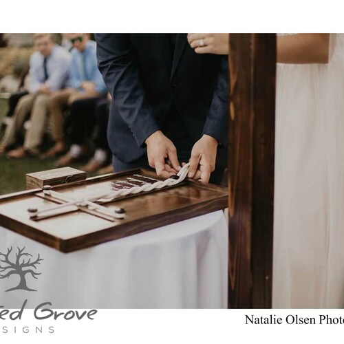 A Cord of Three Strands unity shops wood braided cross, Unity ceremony alternative, Wedding rope ceremony, Unity ceremony ideas, unity knot, tying