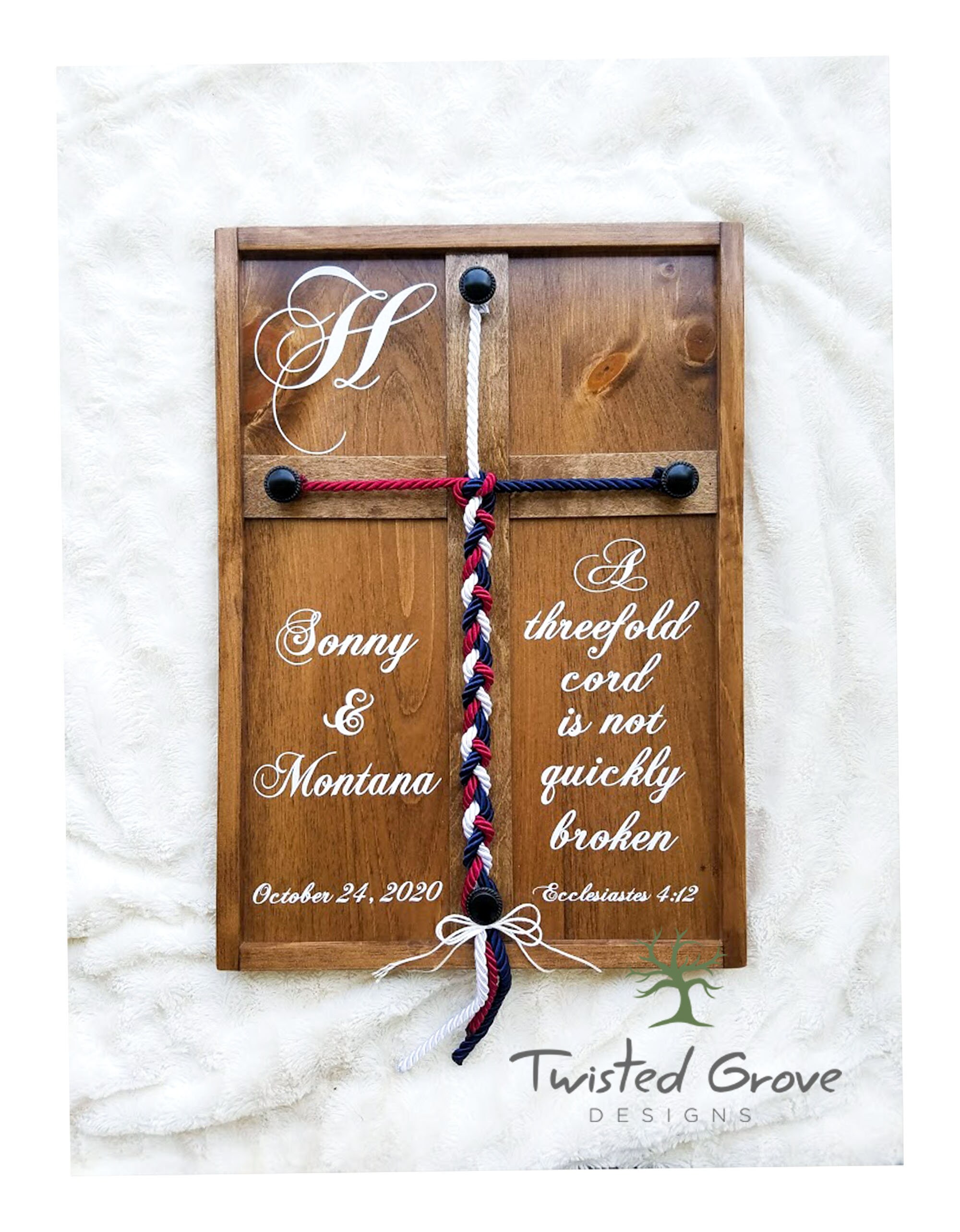 Kjv A Threefold Cord Is Not Quickly Broken Unity Rope - Etsy