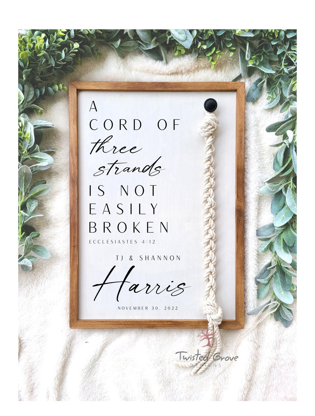 A Cord of Three Strands is Not Easily Broken Unity Ceremony Side ...