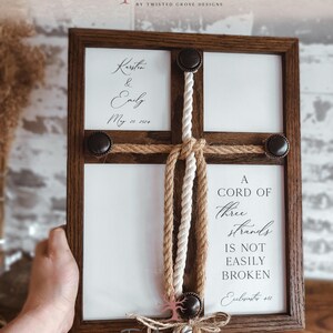 Custom Unity Ceremony Sign - Personalized Trinity Braid -elegant ...