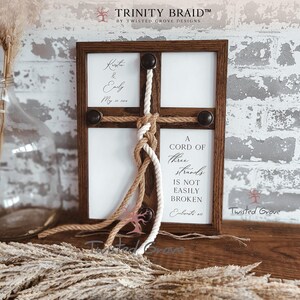 Custom Unity Ceremony Sign - Personalized Trinity Braid -elegant ...