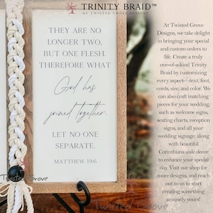 Custom Trinity Braid for Unity Ceremony, Personalized Wedding Rustic ...