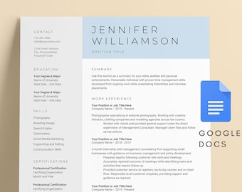 Resume Template Google Docs Resume Template Minimal CV Template