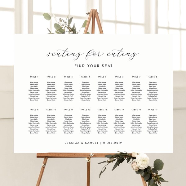 Wedding Seating Sign - Etsy