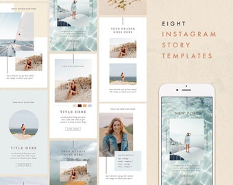 Instagram Story Template - Travel Inspired - Story Template - Photoshop Template - Insta Stories - Marketing Board