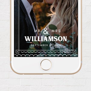 Wedding Snapchat Filter - Geofilter - Art Deco Wedding - Snapchat Template - Art Deco Template - Template