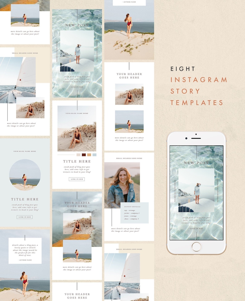 Instagram Story Template Travel Inspired Story Template - Etsy