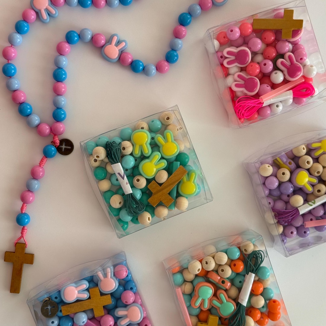 Ultron Catholic Rabbit Rosary Making Kit Bunny. Rabbit | Kids DIY Craft | Catholic Crafts - Etsy