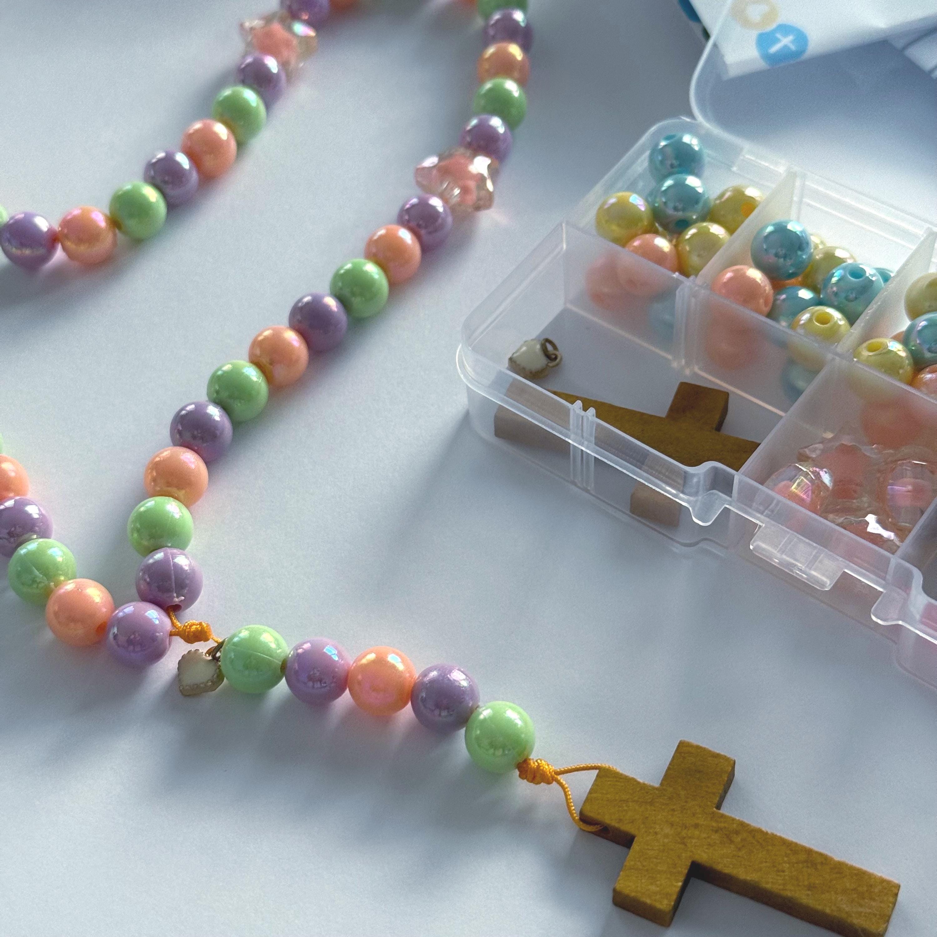 Rosary Making Kit Nativity Star Catholic crafts for kids.