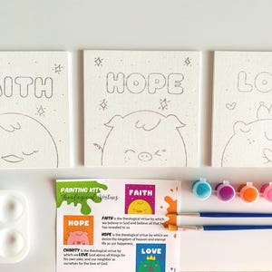 DIY Canvas painting set - virtues