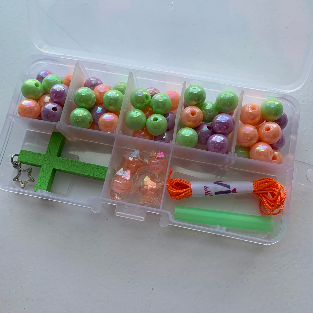 Rosary Making Kit Flowers, DIY Rosary, Craft Kit, First Communion, Make ...