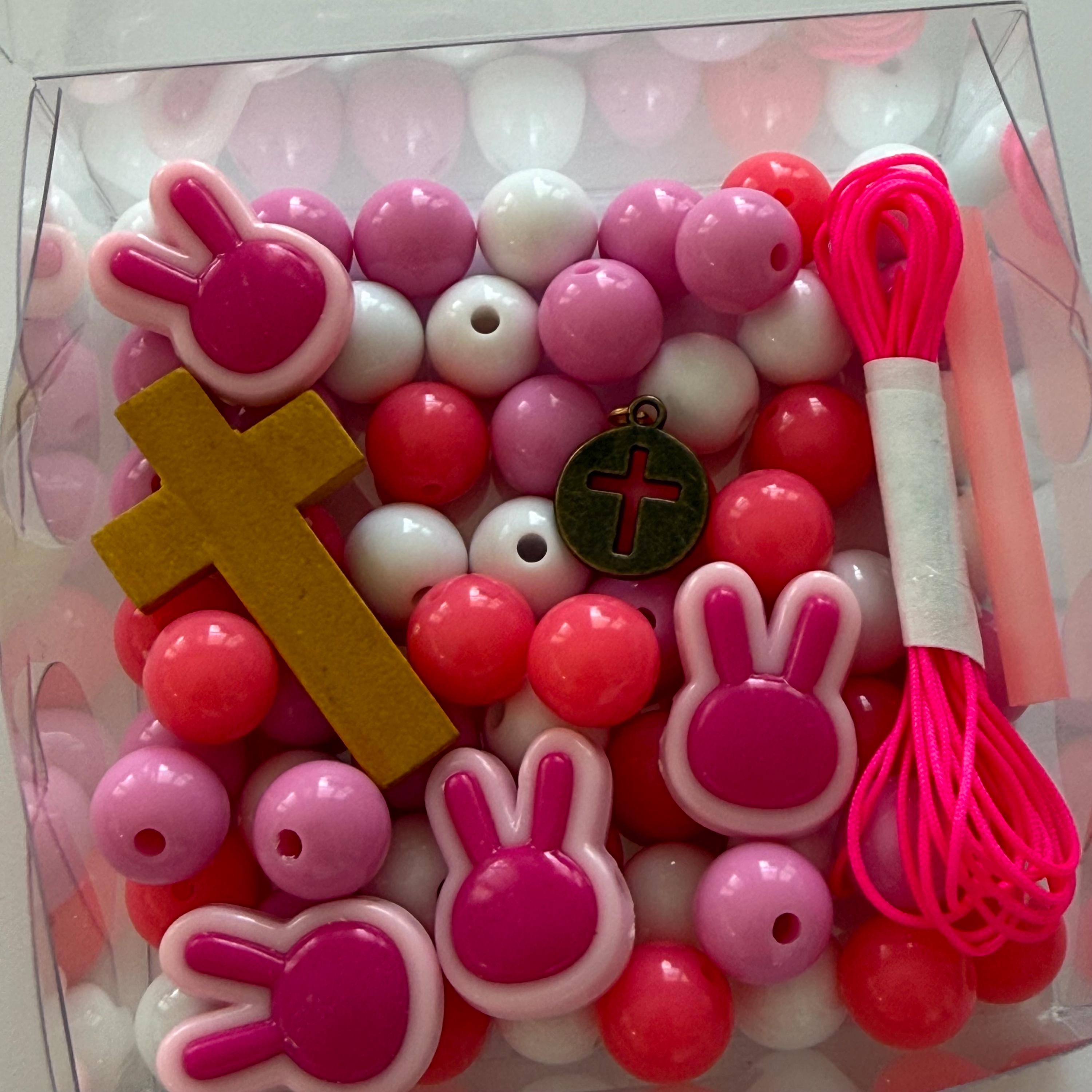 Ultron Catholic Rabbit Rosary Making Kit Bunny. Rabbit | Kids DIY Craft | Catholic Crafts - Etsy