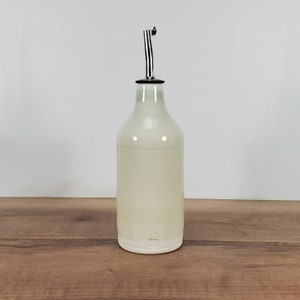 Ceramic Olive Oil Dispenser, Cruet, Olive Oil Bottle, Gift for Cook, Gift for Chef, Housewarming Gift, Porcelain