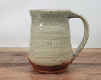 Stoneware Coffee Mug, Coffee Cup, Handmade, Unique, Rustic, Wood Fired