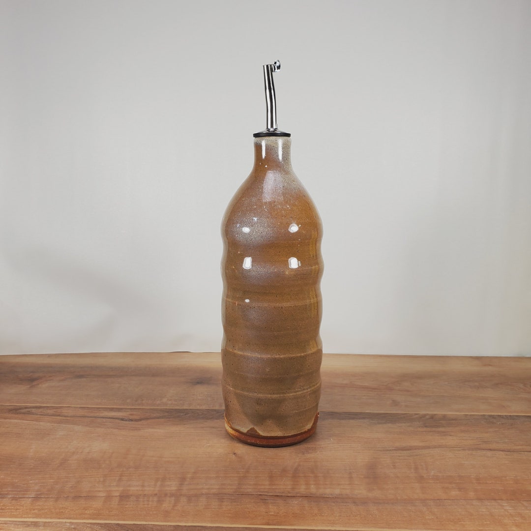 Olive Oil Bottle, Rustic Kitchen Decor, Olive Oil Dispenser, Oil Cruet