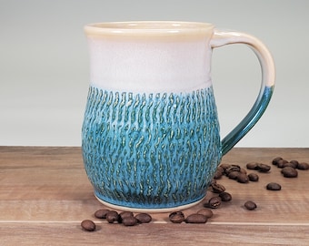 Blue Mug, Handmade Coffee Mug, Coffee Cup, Blue Mug, Pottery Mug, Ceramic Mug, Unique Coffee Mug, Coffee Mug Pottery