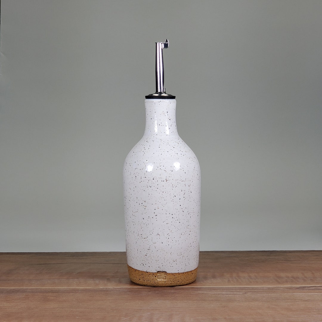 Ceramic Oil Bottle, Ceramic Olive Oil Bottle, Ceramic Cruet, Oil Cruet