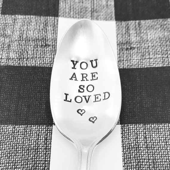 You/'re So Golden Vintage hand stamped spoon