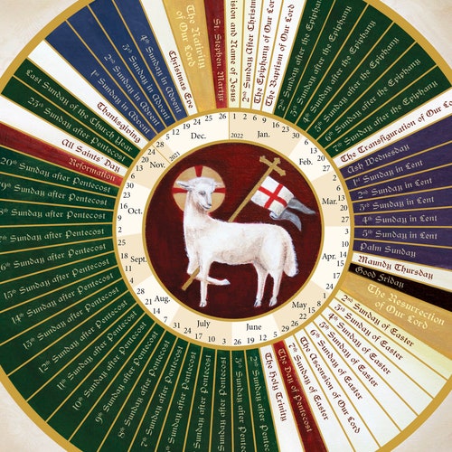 Elca Calendar 2022 2021-2022 Three Year Lectionary Liturgical Calendar Lutheran | Etsy India