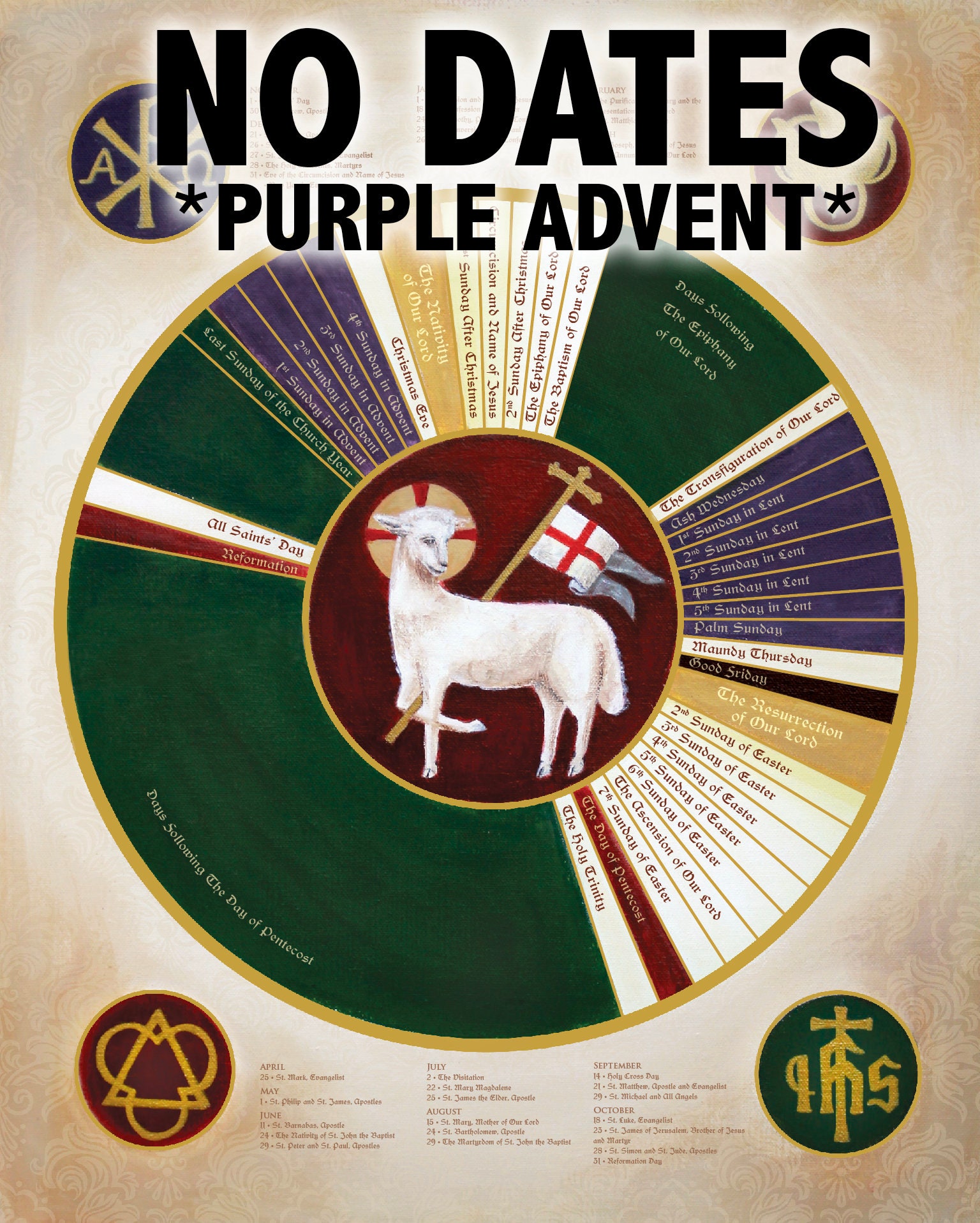 202223 THREE YEAR Lectionary Liturgical Calendar LUTHERAN Etsy