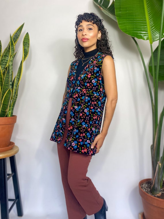 60's Flower Power Vintage Vest