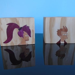 Leela and Fry Tea light holders.