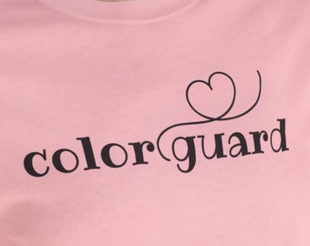 Heart Design Color Guard Shirt, Gift for Guard Members, Guard Mom Shirt, Guard Dad Shirt, Color Guard Gift Ideas, Gift For Guard Instructors