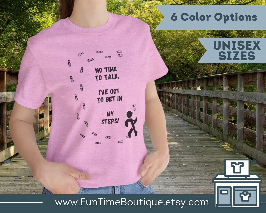 Walking Tshirt, Steps Tracker Shirt, Funny Gym Shirt, Walking Workout ...