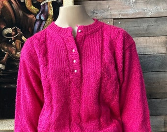 dark pink sweater