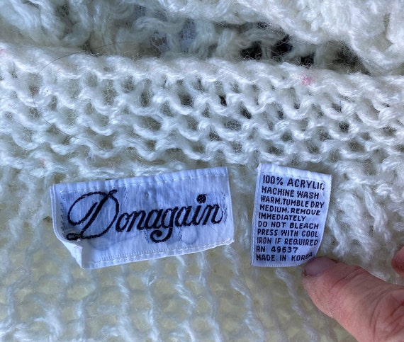 Vintage 1980's Donagain Handknits Loose and Airy … - image 3
