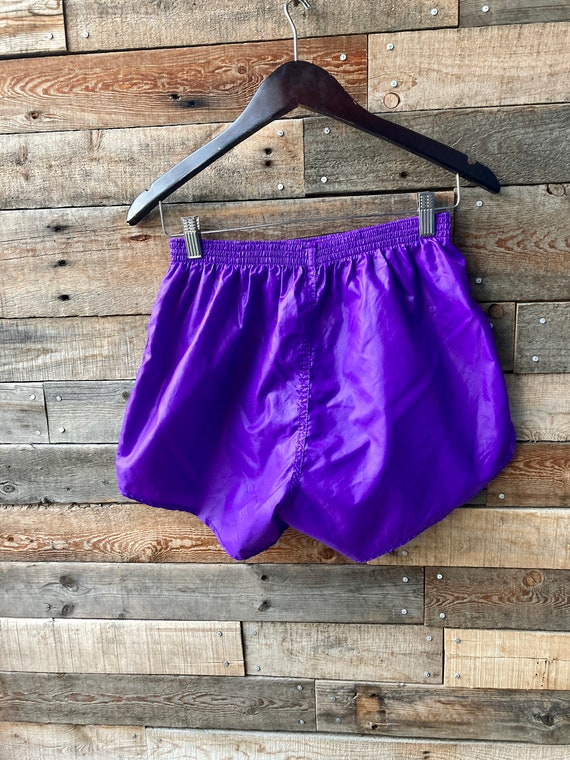 Vintage 1980's Shiny Purple Lightweight Jogging o… - image 3